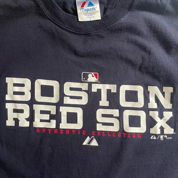 MLB Boston Red Sox Majestic Authentic Collection Baseball Team T-shirt Navy - Picture 2 of 7
